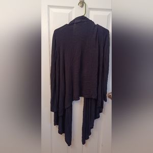 Sourpuss hi low cascading cardigan black medium